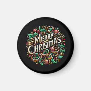 Christmas Merry Christmas Morning Holiday Cute Magnet