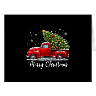 Christmas Merry Christmas Red Truck Tree Men Women