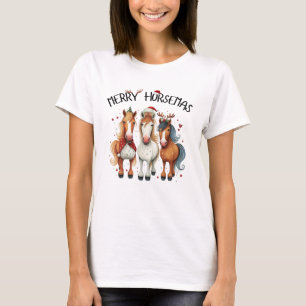 Christmas Merry Horsemas Christmas Horse T-Shirt