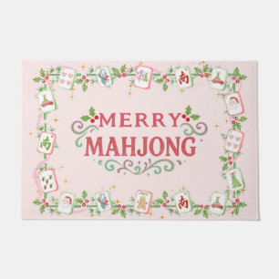 Christmas Merry Mahjong Doormat