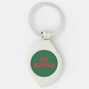 Christmas Metal Keychain - Frohe Weihnachten