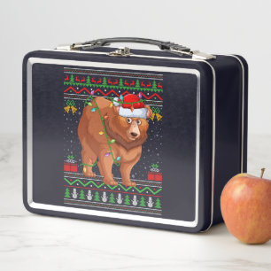 Christmas metal lunch box