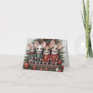 Christmas Mice Greeting Card