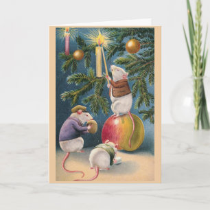 "Christmas Mice" Greeting Card