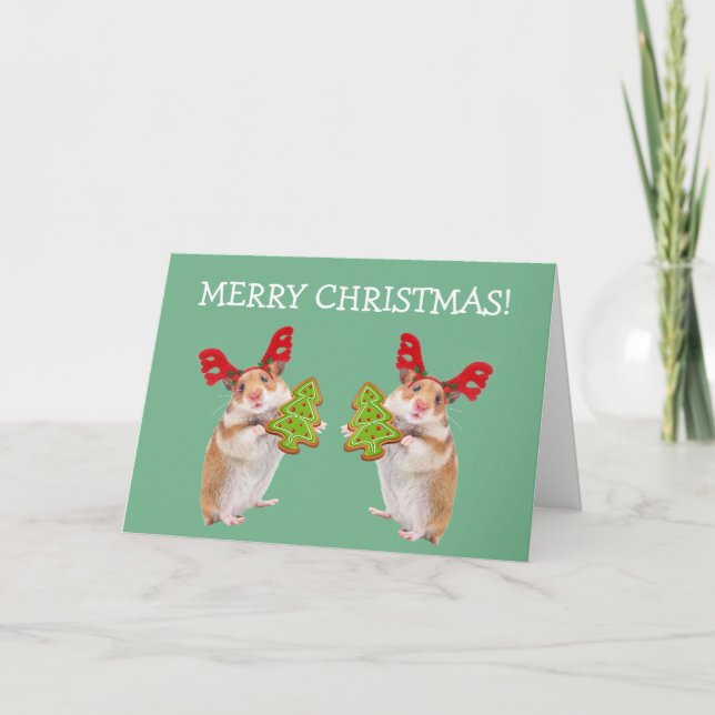 Christmas Mice/Hamster Holiday Card (Front)