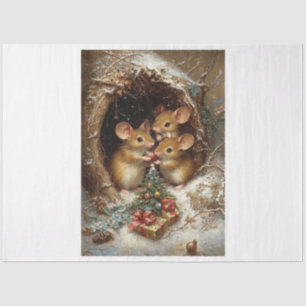 Christmas Mice Tissue Paper