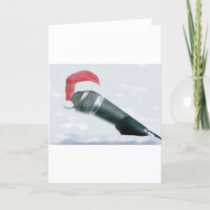 Christmas Microphone Holiday Card