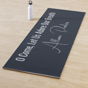 Christmas Midnight Navy Starlight Silver Custom Yoga Mat