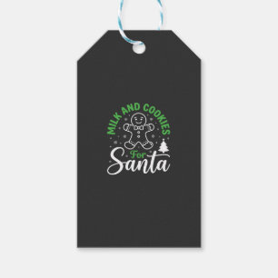 Christmas Milk and Cookies for Santa Gift Tags