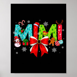 Christmas Mimi Coquette Bow Mimi Christmas Poster