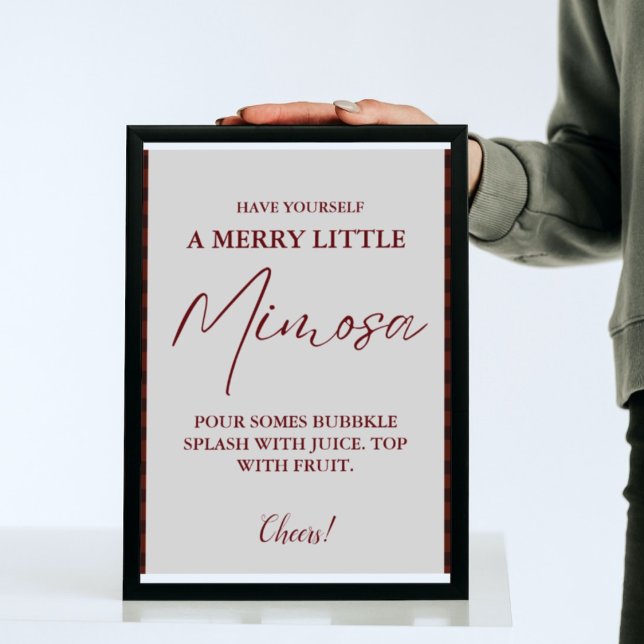 Christmas Mimosa bar Sign Bridal Shower Brunch  (Creator Uploaded)