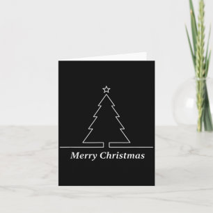 Christmas Minimal Merry Christmas Xmas Holiday  Card
