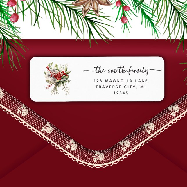 Christmas minmalist mistletoe red berries (Creator Uploaded)