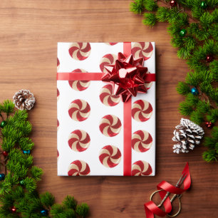 Christmas mint Candy Cane Wrapping Paper