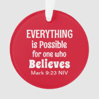 Christmas Miracle Bible Verse Christian Faith Red