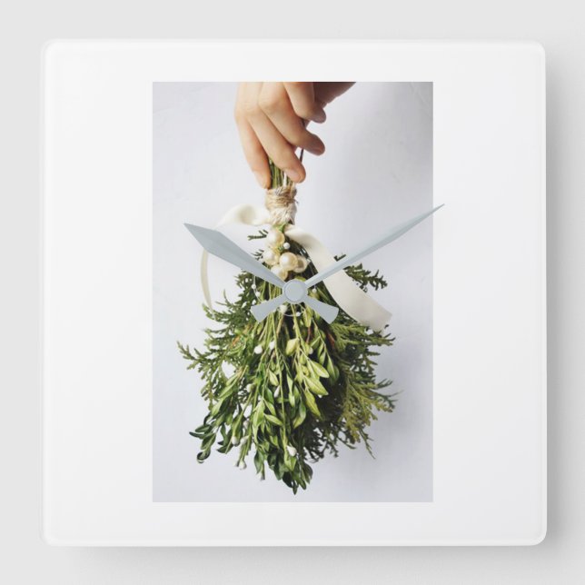 "CHRISTMAS MISTLETOE" CHRISTMAS CLOCK (Front)