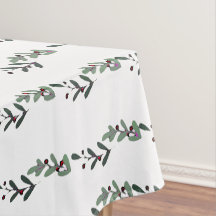 Christmas Mistletoe Garland - Red Holly Berry