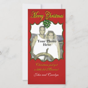 Christmas Mistletoe Holiday Card