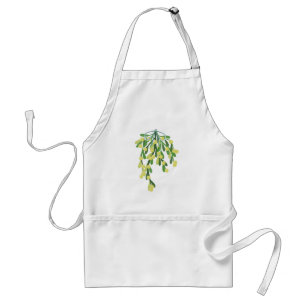 christmas mistletoe standard apron