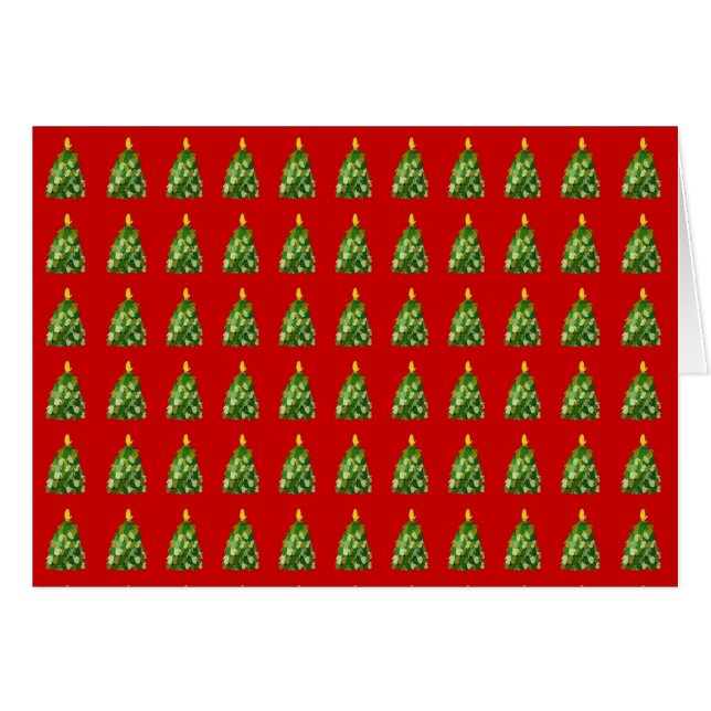 Christmas Mittens Card (Front Horizontal)