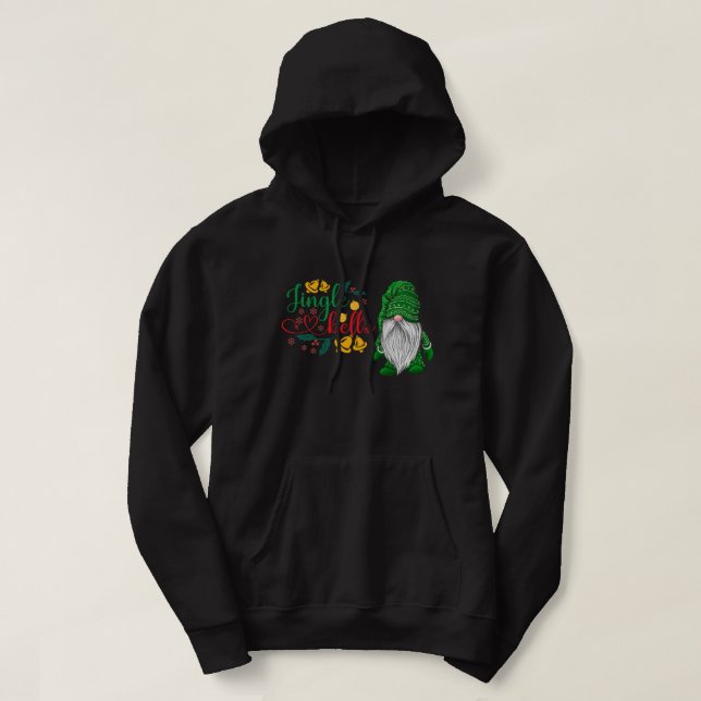 Christmas Mittens Gnome Cute Holiday Couple Merry  Hoodie (Design Front)