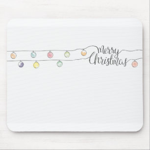 Christmas Modern Christmas Card Mouse Pad