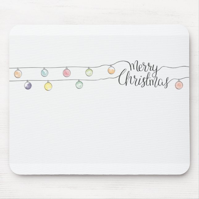 Christmas Modern Christmas Card Mouse Pad (Front)