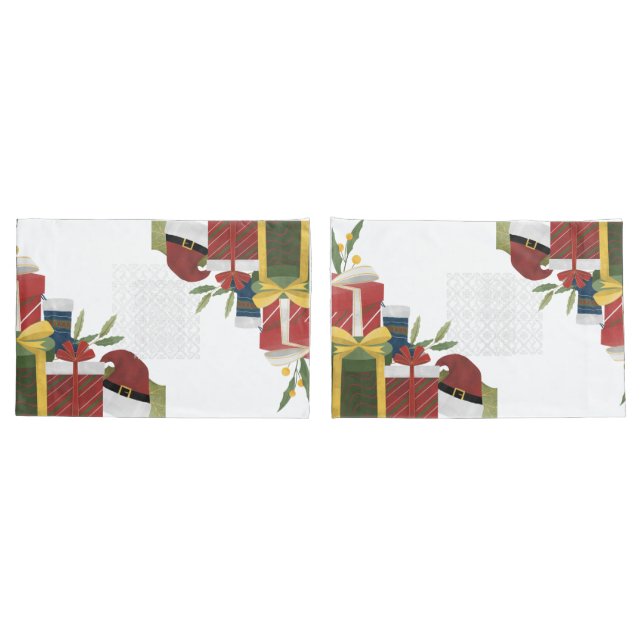 Christmas Modern Ornaments Pillowcase (Back-Set)
