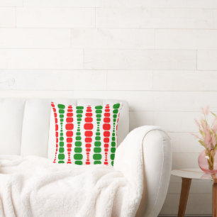 Christmas Modern Rectangles  Cushion