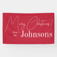 Christmas Modern Red Family