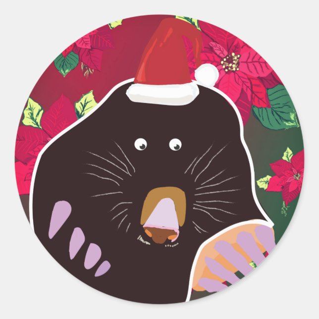 Christmas Mole Sticker (Front)