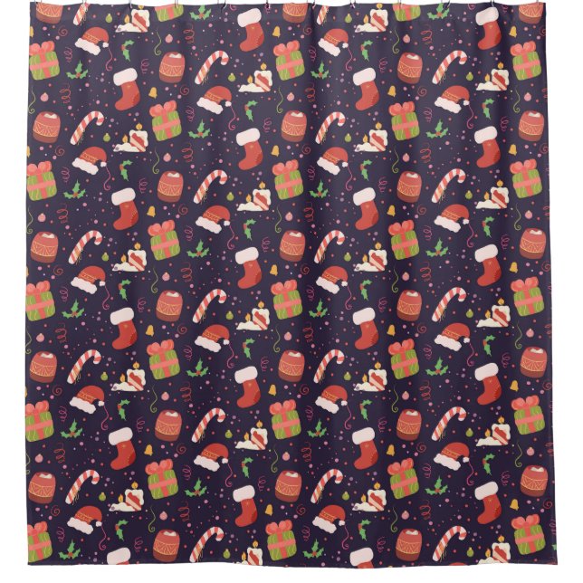 Christmas mood shower curtain (Front)