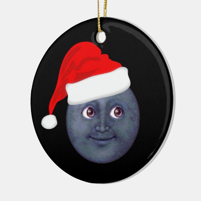 Christmas Moon Emoji Ornaments (Left)