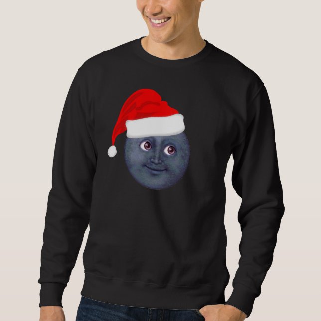 Christmas Moon Emoji Pull Over Sweatshirt (Front)