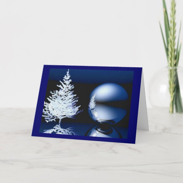Christmas Moon Holiday Card (Front)