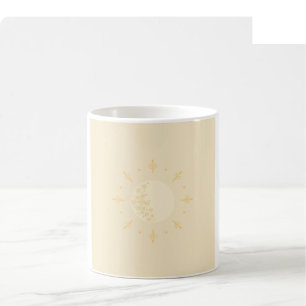 Christmas Moon Phase Mug - Gold & Cream