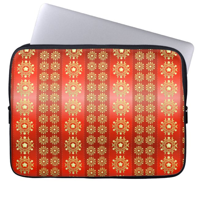 Christmas Moon Star Pattern-65756 Laptop Sleeve (Front)