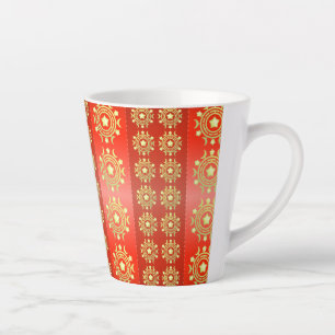 Christmas Moon Star Pattern-65756 Latte Mug