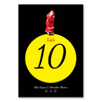 Christmas Moon Table Number