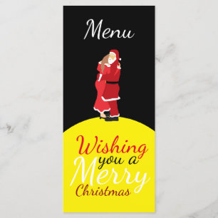 Christmas Moon Wishing You A Merry Christmas Menu