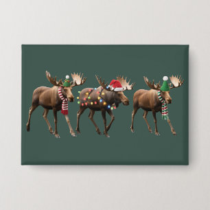 Christmas Moose Lover Reindeer Xmas Lights Holiday