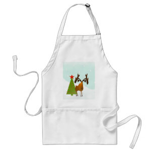 Christmas Moose Standard Apron