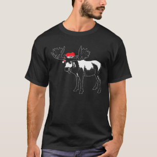 Christmas Moose   X-Mas Deer Animal Fan Hilarious T-Shirt