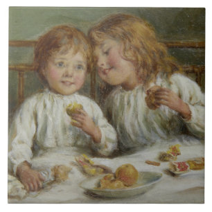 Christmas Morning (by Joseph Clark) Tile