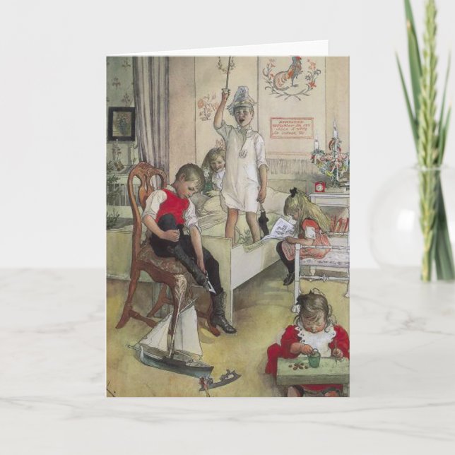 Christmas Morning Holiday Card (Front)