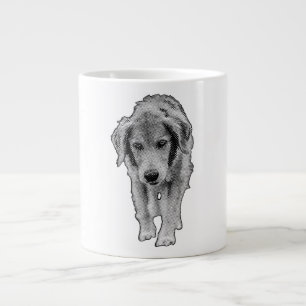 Christmas Morning Retriever Mix Large Coffee Mug