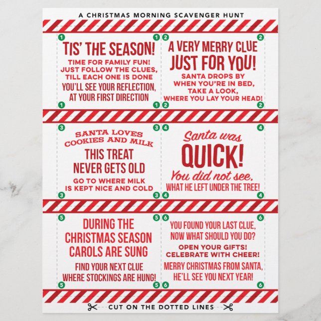 Christmas Morning Scavenger Hunt (Front)