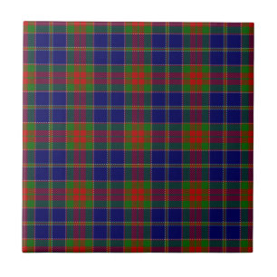 Christmas Morning Scottish Tartan Pattern Tile