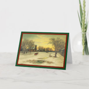 Christmas Morning Services - Vintage Card