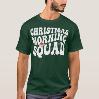 Christmas Morning Squad Groovy Fancy Christmas vin T-Shirt